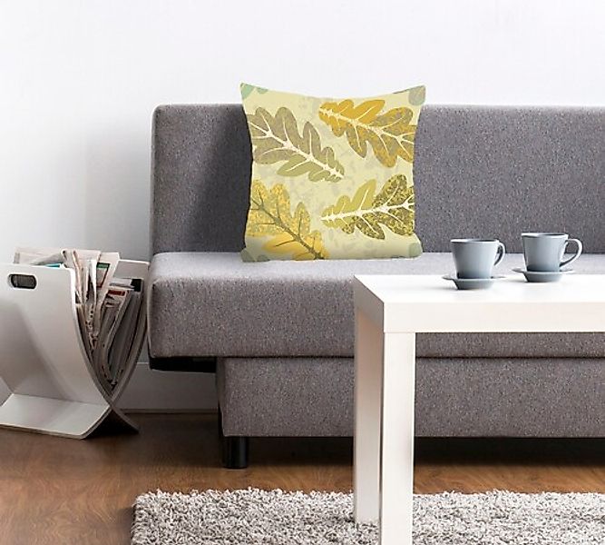 queence Dekokissen "Denisa" mit Herbstblättern günstig online kaufen