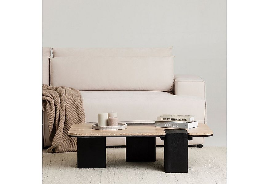 IDIMEX Couchtisch SURAT, Wohnzimmertisch 100x60 cm aus Mangoholz und Traver günstig online kaufen