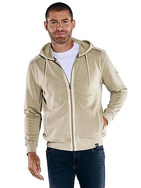 Engbers Kapuzensweatjacke engbers Herren Sweatjacke mit Kapuze, Beige günstig online kaufen