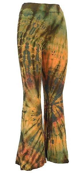 Guru-Shop Hose & Shorts Batik Leggings mit Schlag, Unikat Boho.. alternativ günstig online kaufen