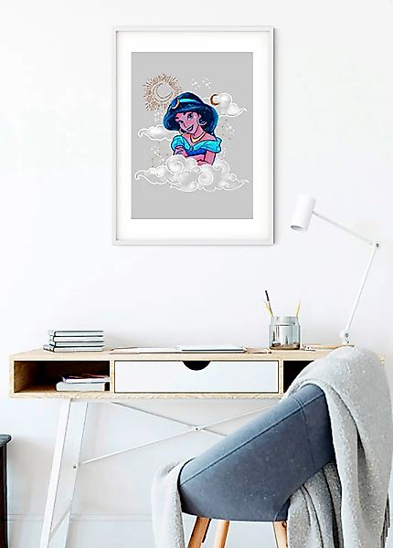 Komar Bild "Jasmin Clouds", Disney, (1 St.), Wandbild zur Dekoration im Kin günstig online kaufen