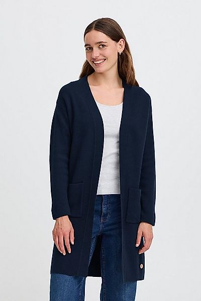 OXMO Strickjacke OXFina Langer Feinstrick-Cardigan mit Taschen günstig online kaufen