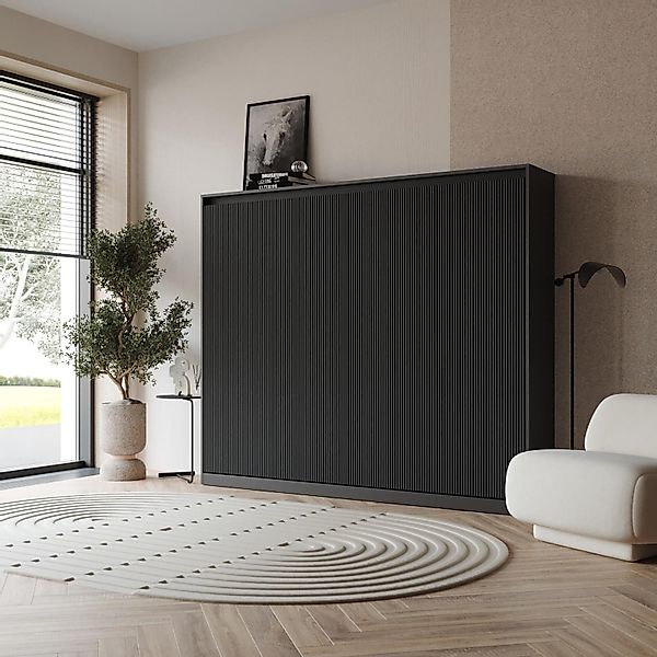 SMARTBett Schrankbett Schrankbett WAVES 160x200 Horizontal günstig online kaufen
