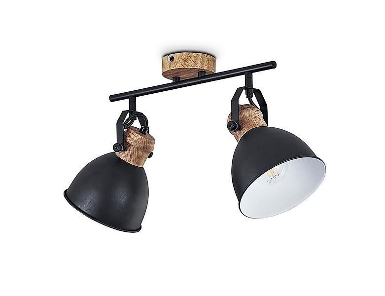 hofstein Deckenleuchte »Verago« Deckenlampe aus Metall schwarz/braun, ohne günstig online kaufen