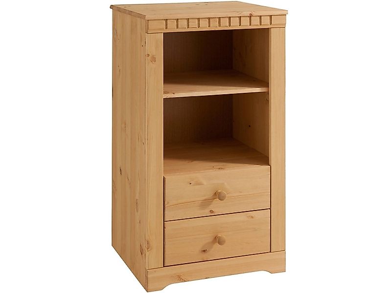 loft24 Standregal Claire, Bücherregal, Kiefer Massivholz, 2 Schubladen, Lan günstig online kaufen