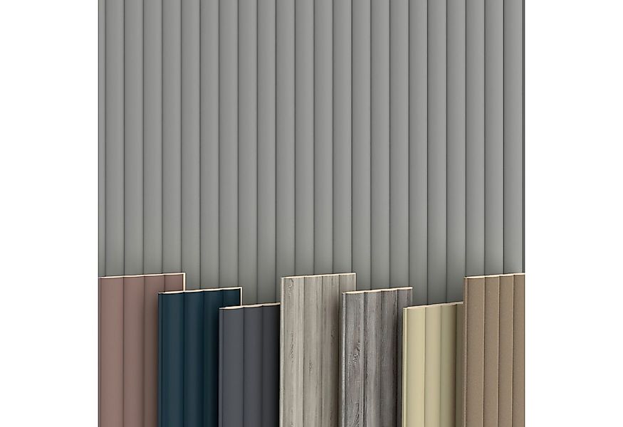 Hexim Wanddekoobjekt Start / Abschlussprofil Wave De Luxe Sandgrey (Wave La günstig online kaufen