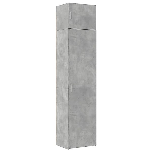 vidaXL Hochschrank Schmal Betongrau 50x42,5x225 cm Holzwerkstoff 3281304 günstig online kaufen