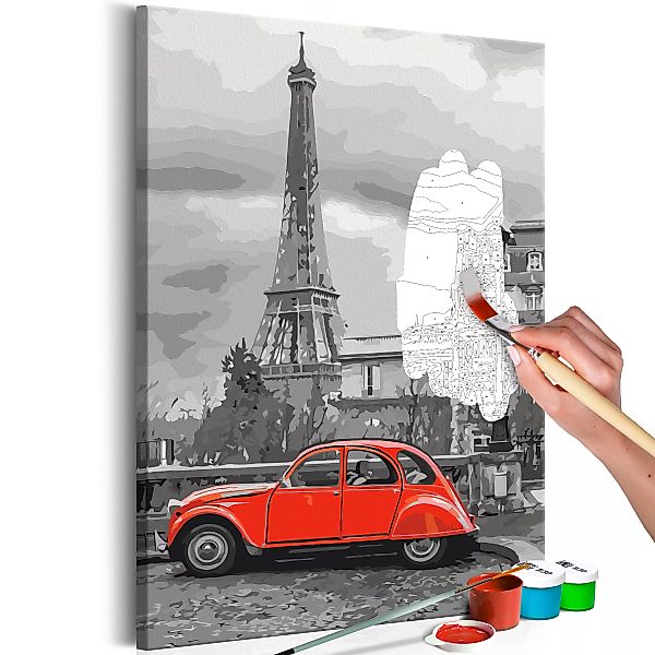 Malen Nach Zahlen - Car In Paris günstig online kaufen