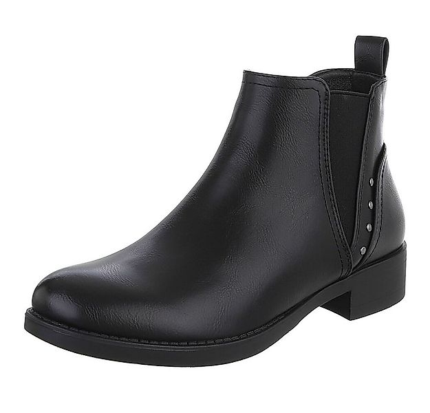 Ital-Design Elegante Chelsea-Boots für Damen mit modernen Details Stiefelet günstig online kaufen