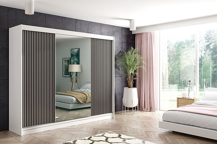 ALTDECOR Schiebetürenschrank VILAN (Kleiderschrank Garderobenschrank mit vi günstig online kaufen