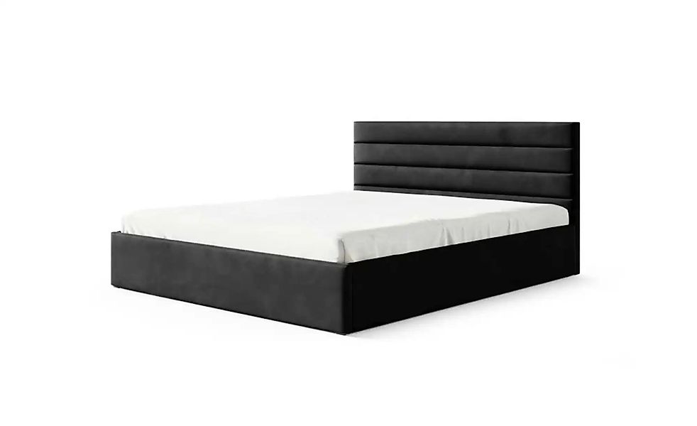Polsterbett 200x200 Grün   ¦ schwarz ¦ Maße (cm): B: 149 H: 85 Betten > Pol günstig online kaufen