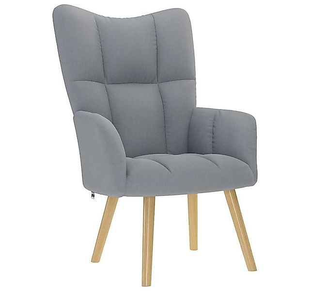 vidaXL Sessel Relaxsessel Hellgrau Stoff (1-St) günstig online kaufen
