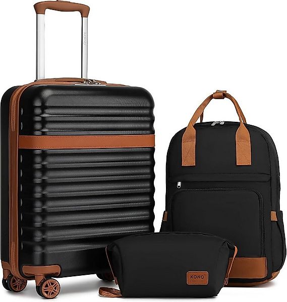 KONO Trolley Handgepäck Koffer Reisekoffer von ABS+PC Hartschalenkoffer günstig online kaufen