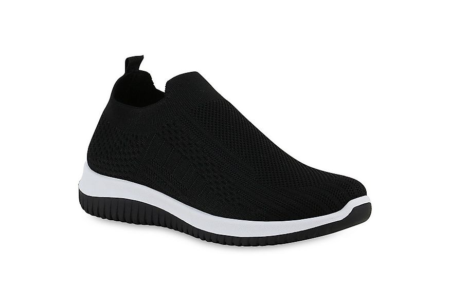 VAN HILL 841678 Laufschuh Damen Slip Ons Sportschuhe Sportliche Strick Prof günstig online kaufen