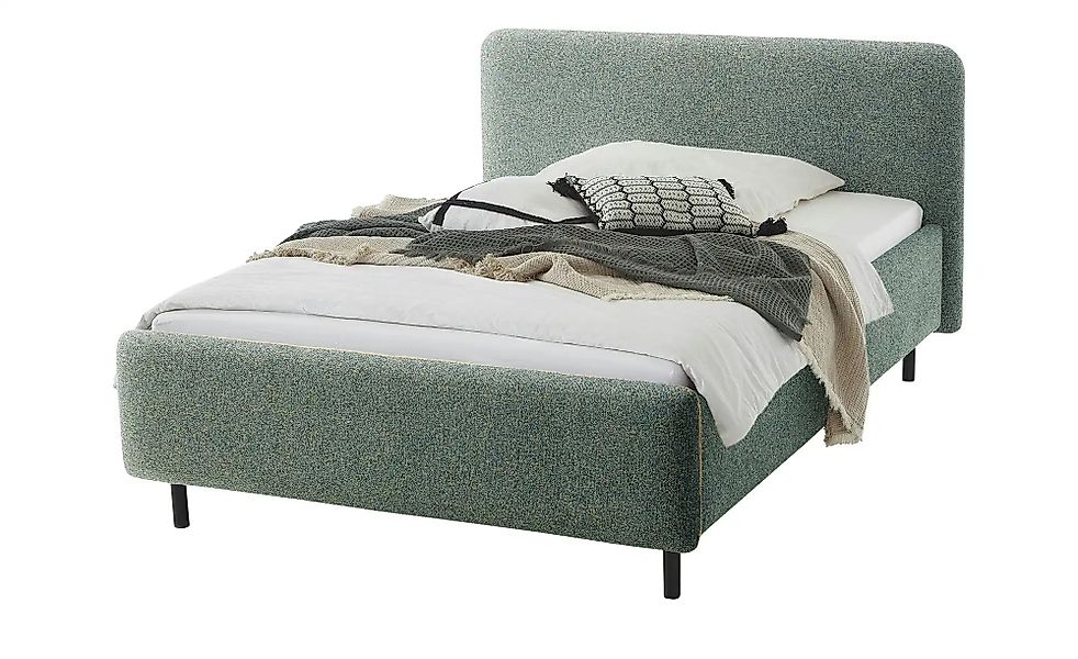 Polsterbett in meliertem Webstoff Primo ¦ grün ¦ Maße (cm): B: 160 H: 105 B günstig online kaufen