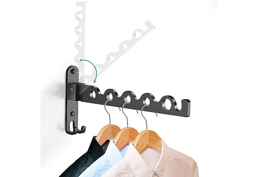 NUODWELL Wäscheständer Wand Kleiderständer Klappbar Kleiderbügel Haken Gard günstig online kaufen