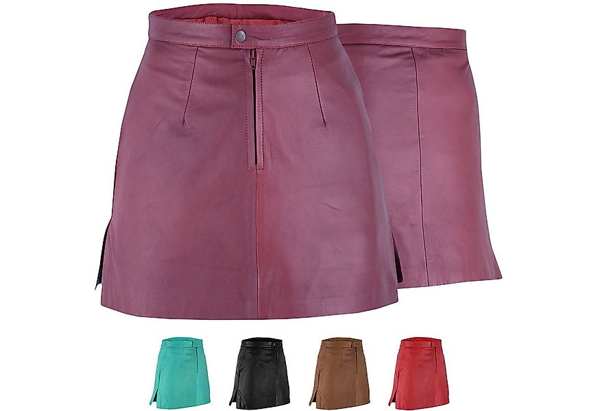 German Wear Lederrock Trend451R Mini Mini Lederrock echtes Leder schwarz günstig online kaufen