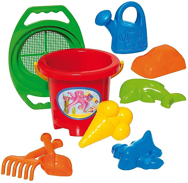 Dohany Sandform-Set Schaufel Rechen Eimer Förmchen günstig online kaufen