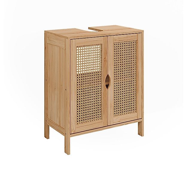 Vicco Waschbeckenunterschrank Liora, Bambus, 48 x 60 cm günstig online kaufen