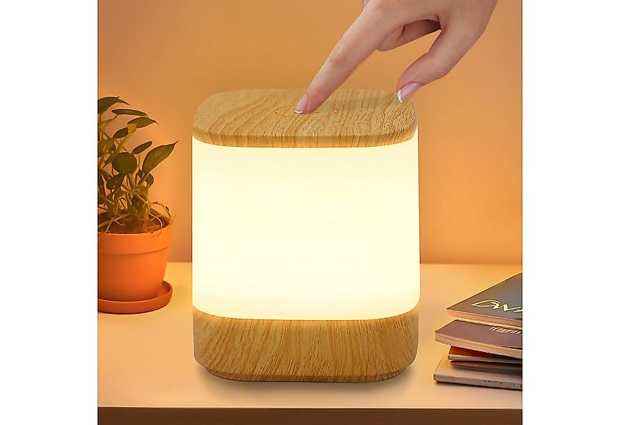 Nettlife LED Nachttischlampe 2ER Touch Dimmbar Akku 1800/3600mAH USB Auflad günstig online kaufen