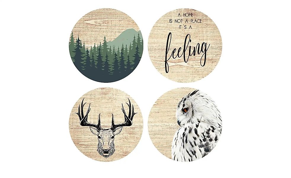 4er-Set Magnete  Scandic I Accessoires > Bilder & Schilder - Höffner günstig online kaufen