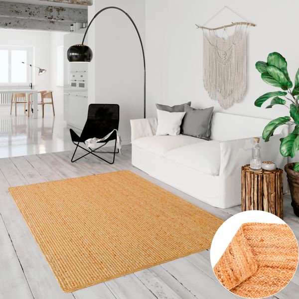 OTTO home Teppich "Bjarka" rechteckig 10 mm Höhe meliert, 100% Jute, handge günstig online kaufen