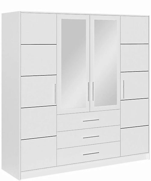 Marmex Möbel Drehtürenschrank BALI D4 Drehtürenschrank mit Spiegel für ein günstig online kaufen