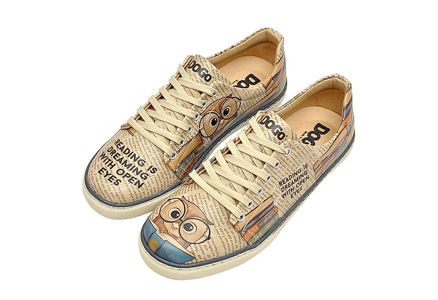 DOGO Classic Schnürsneaker The Wise Owl Damen Sneaker Sneaker Handgefertigt günstig online kaufen