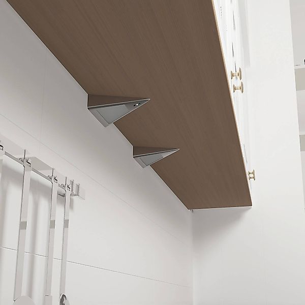 Prios Odia LED-Unterbauleuchte, edelstahl, 2-fl. günstig online kaufen
