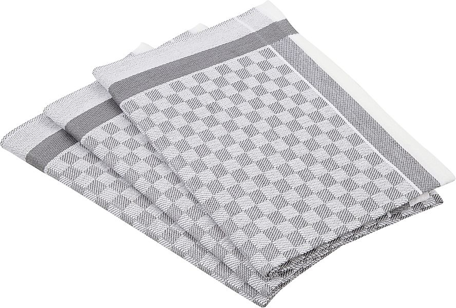 ROSS Geschirrtuch Exclusiv, (Set, 3-tlg), Karofond, günstig online kaufen