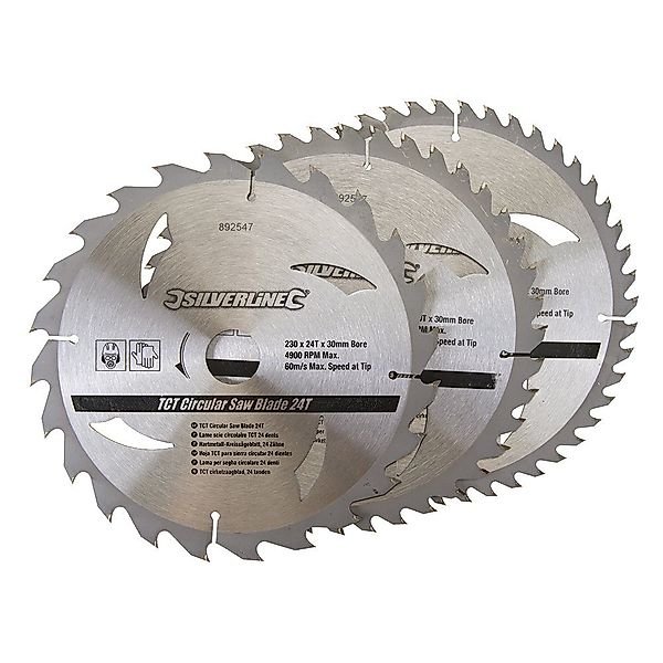 Kreissägeblatt 3 x Hartmetall Kreissägeblätter Set günstig online kaufen