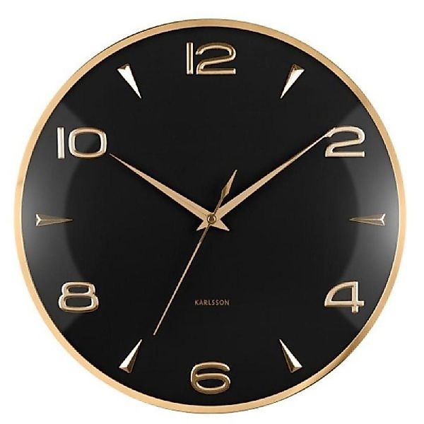 Karlsson Uhr Wanduhr Sienna Glow Schwarz günstig online kaufen