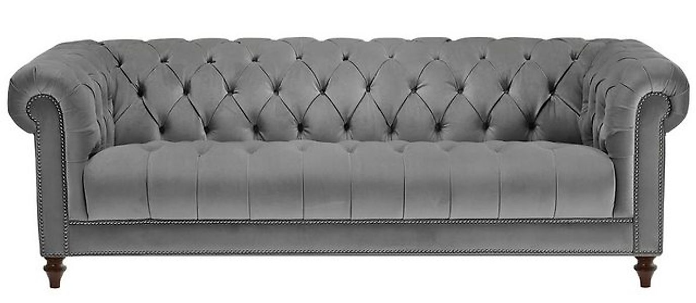 Xlmoebel 3-Sitzer Dreisitzer Sofa in Grau aus Stoff im Wohnzimmer-Design mi günstig online kaufen