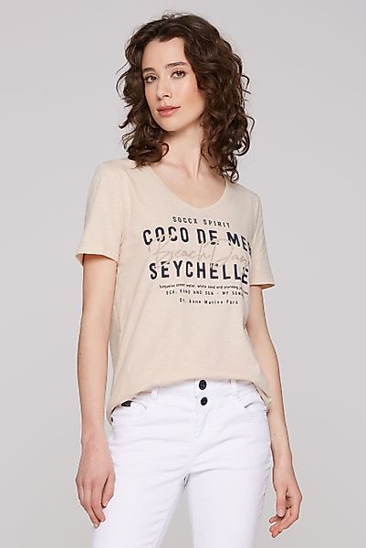 SOCCX V-Shirt aus Baumwolle günstig online kaufen