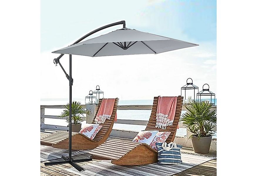 oyajia Sonnenschirm 3m Garten Sonnenschirm Sonnenschutz Terrasse Banane Hän günstig online kaufen