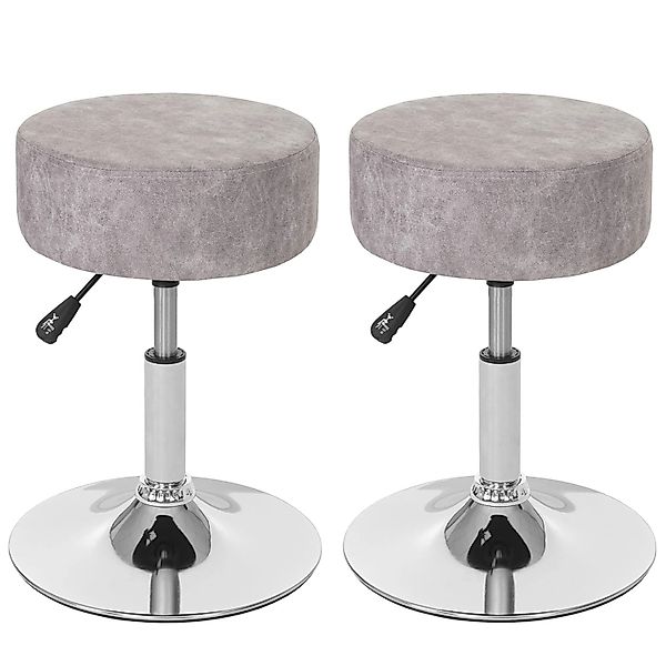 PROREGAL 2er-Set Hocker Höhenverstellbar Und Drehbar Sitzhöhe 43-55cm Durch günstig online kaufen