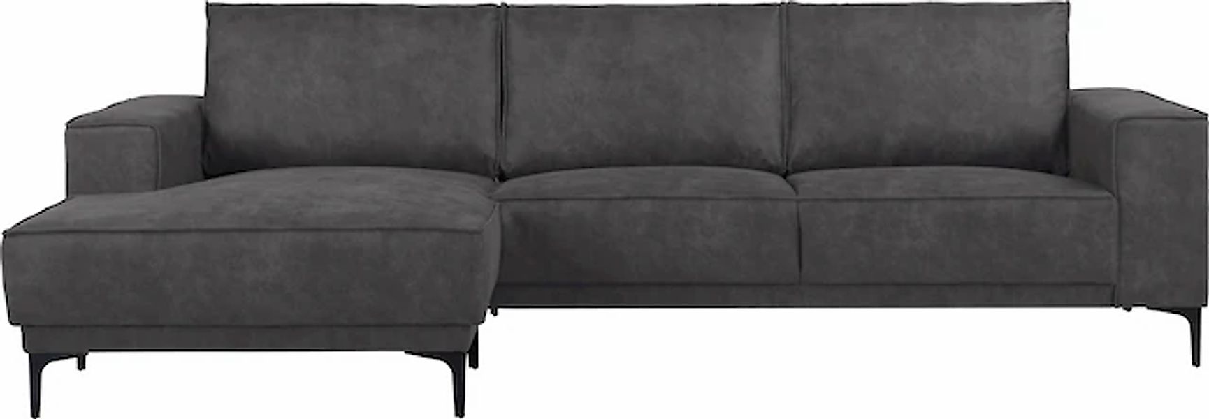 Places of Style Ecksofa »Polsterecke Oland, Struktur, Flachgewebe, Luxus-Mi günstig online kaufen