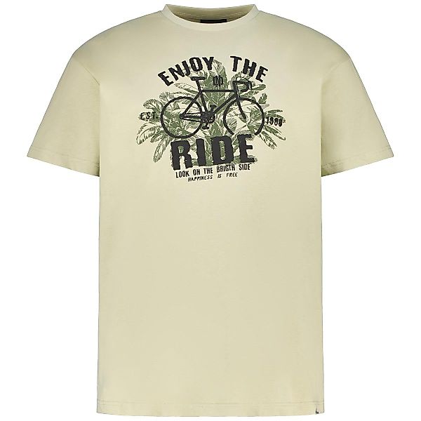 North T-Shirt mit Motiv-Print Farbe oliv Größe: 3XL günstig online kaufen