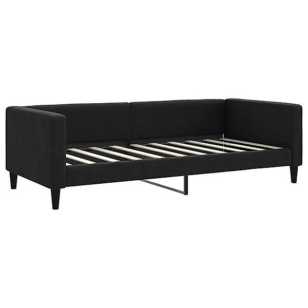 vidaXL Bett, Tagesbett Schwarz 90x190 cm Stoff günstig online kaufen