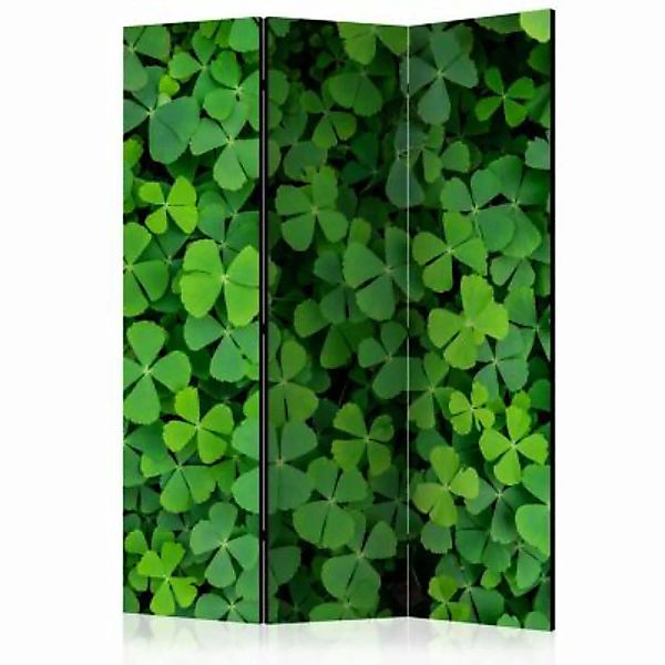 artgeist Paravent Green Clover [Room Dividers] grün-kombi Gr. 135 x 172 günstig online kaufen