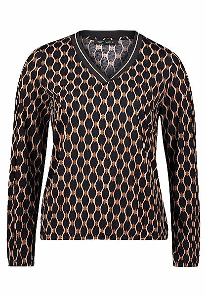 Betty Barclay Kurzarmshirt "Damen Blusenshirt mit V-Ausschnitt", 1 Stk. günstig online kaufen