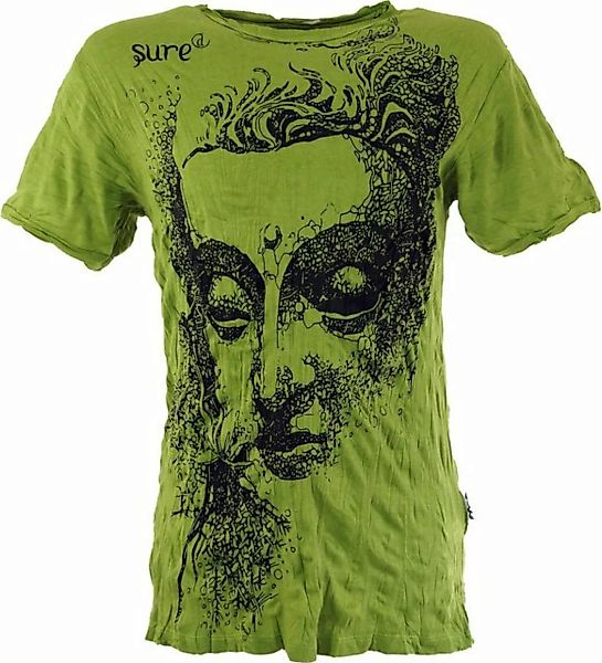 Guru-Shop T-Shirt Sure Herren T-Shirt Buddha - lemon Goa Style, Festival, a günstig online kaufen
