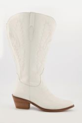 Ulla Popken Leder-Cowboystiefel 3 XL-Schaft Stickerei günstig online kaufen