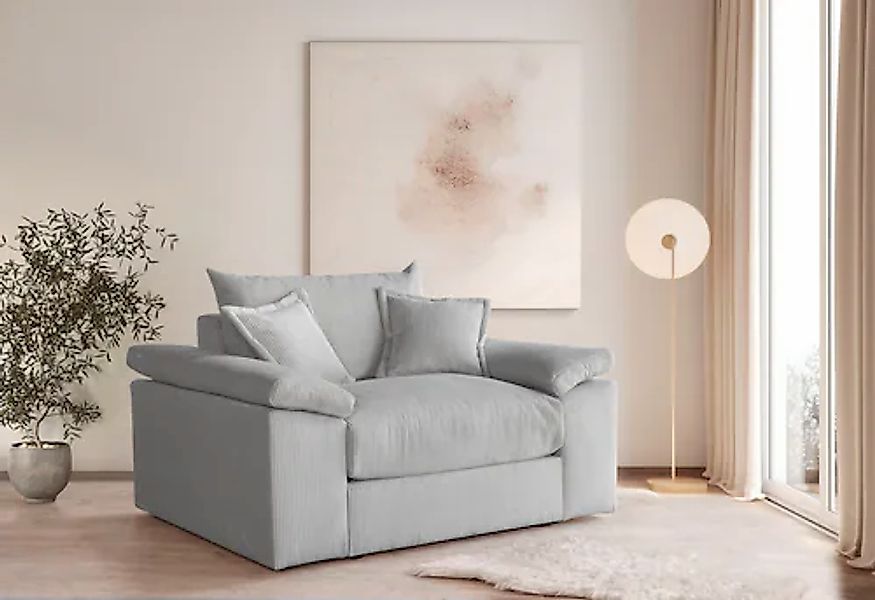 Home affaire XXL-Sessel »Soft&Cosy«, in Cord, inklusive 2 Zierkissen günstig online kaufen