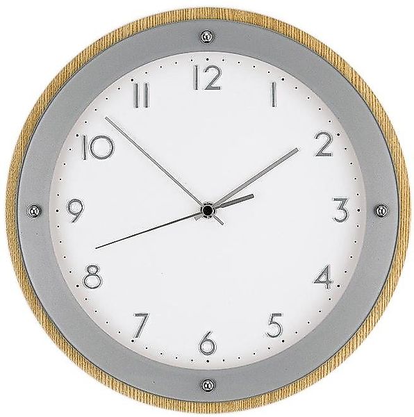 AMS Funkwanduhr F5846 (Quarzuhr,Holz,Glas,Wohnzimmer,Esszimmer,Küche,Arbeit günstig online kaufen