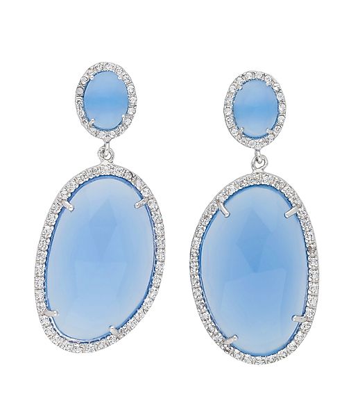 Vivance Paar Ohrstecker Chalcedon günstig online kaufen
