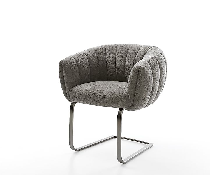 Freischwinger Jada-Flex Bouclé Soft Schlamm Freischwinger flach Graphit Tas günstig online kaufen