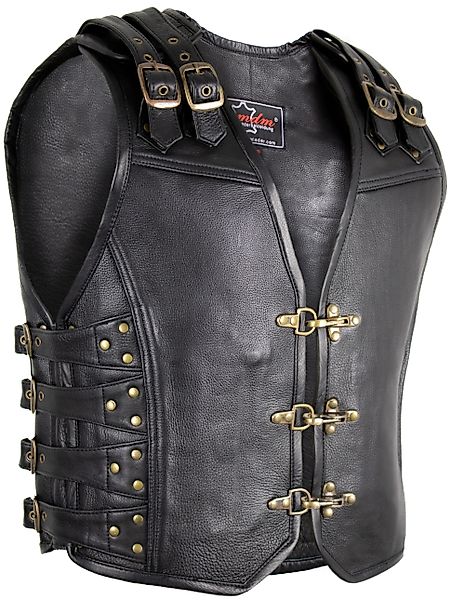 MDM Lederweste Herren Lederweste Biker Kutte günstig online kaufen