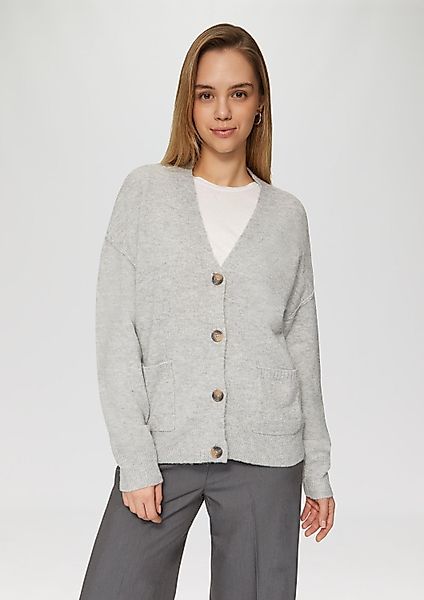 QS Cardigan Strickjacke Flauschiger Cardigan mit günstig online kaufen