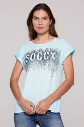 SOCCX Rundhalsshirt mit überschnittenen Schultern günstig online kaufen
